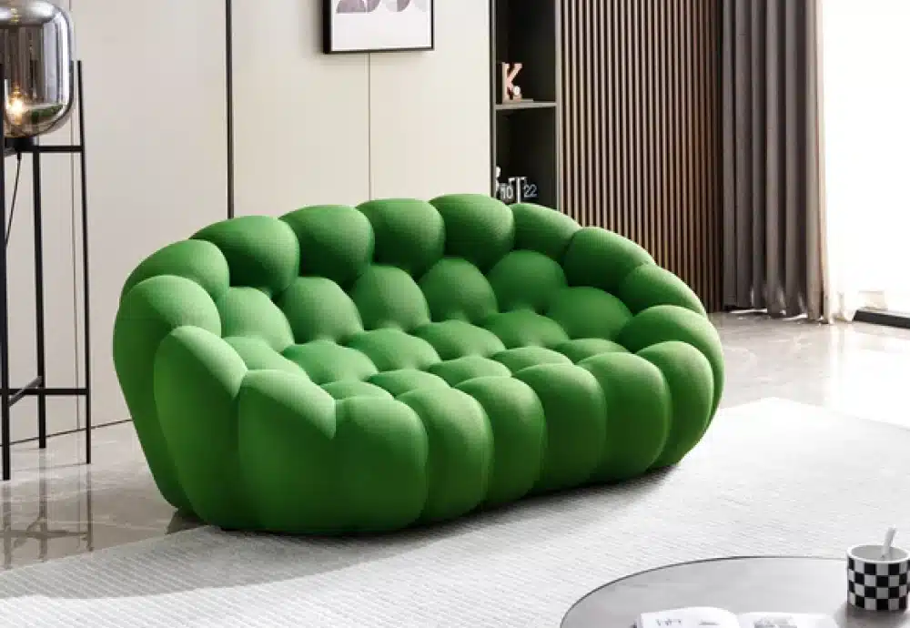 bubble couch green